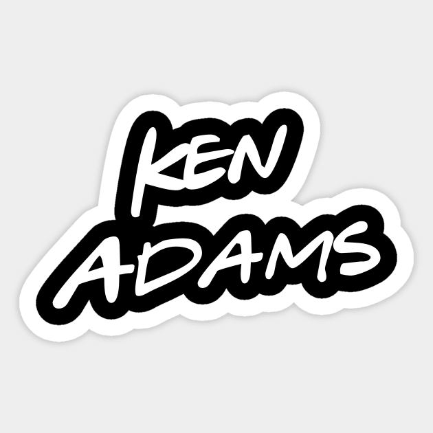 Ken Adams Sticker by Great Bratton Apparel